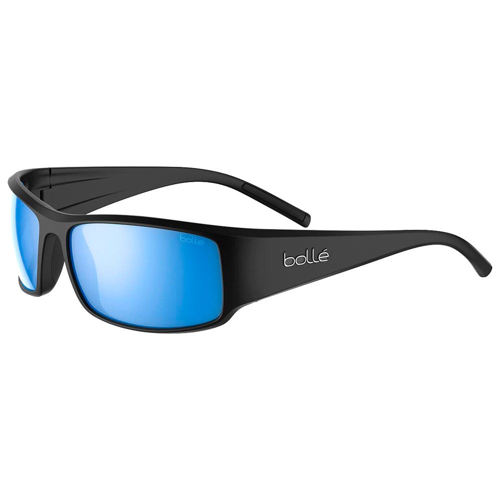 King Black Matte Sky Blue Polarized