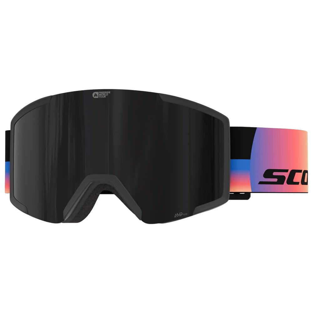 Shield Freeride World Tour Black Orange Amp Solar Black Chrome