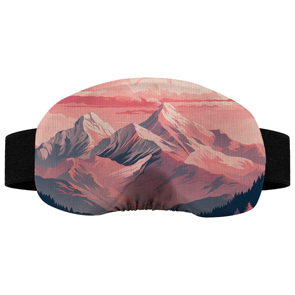 Ski Goggle Liner Montagnes Rose