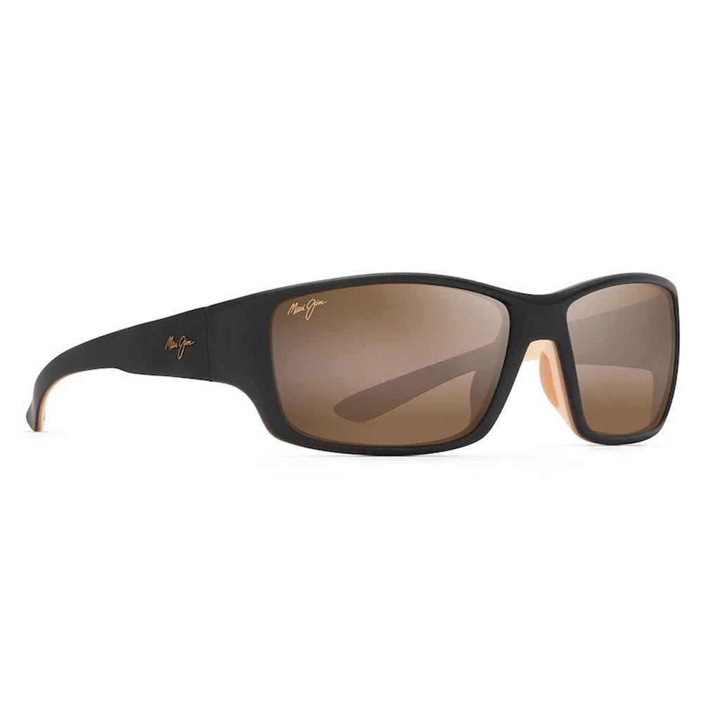 Local Kine Matte Dark Transparent Brown With Tan And Cream Superthin Glass Hcl Bronze