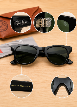 reconnaitre des vrais ray-ban