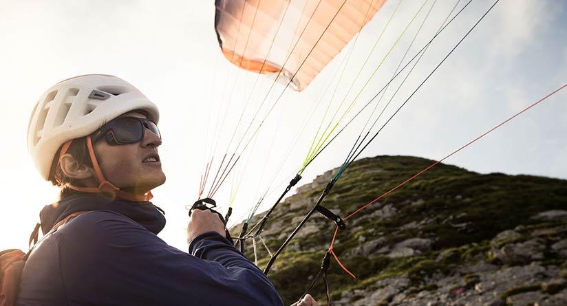 Lunettes de parapente enveloppantes