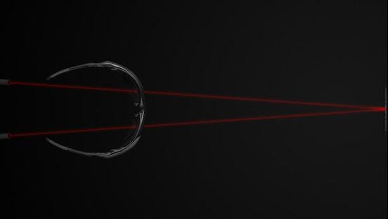 Vue corrigée grâce à la technologie Oakley HDO